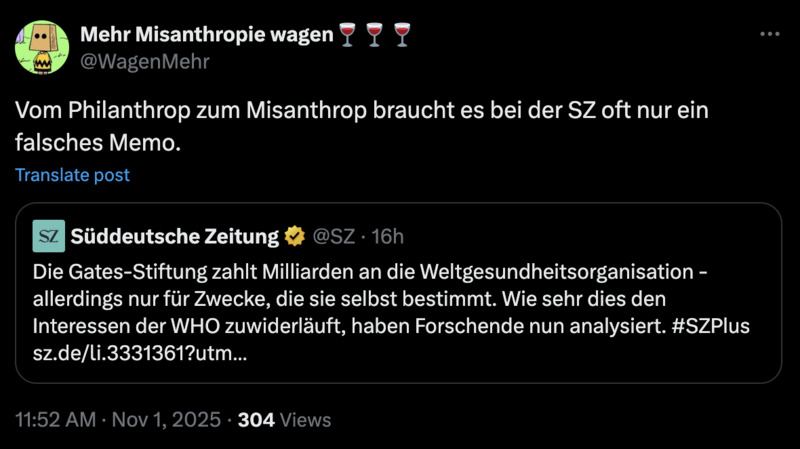 Schlechtes Klima zwischen Gates und Sekte