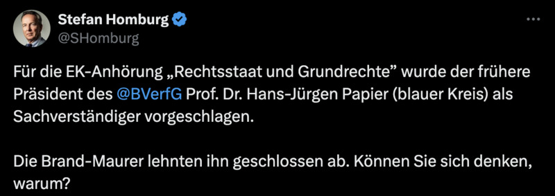 Der vormalige Präsident des BVerfG ist jetzt auch Nazi