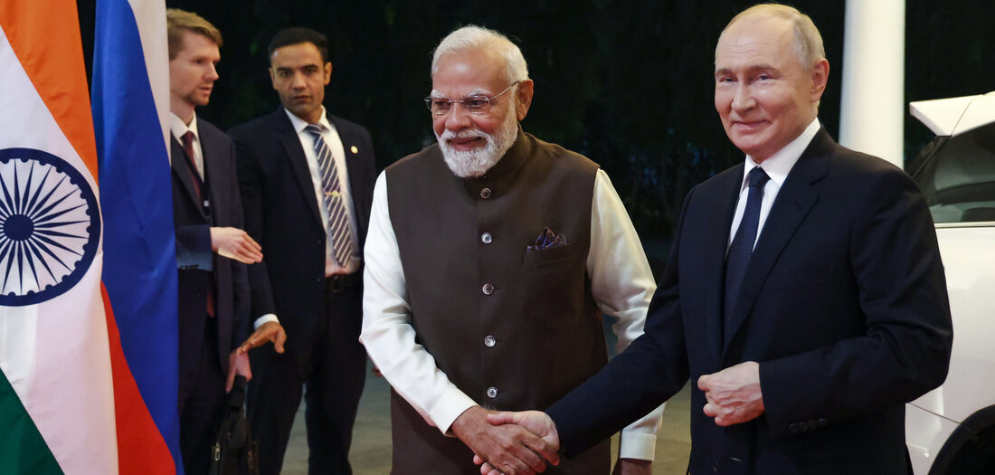 Putin zu Besuch in Indien eingetroffen