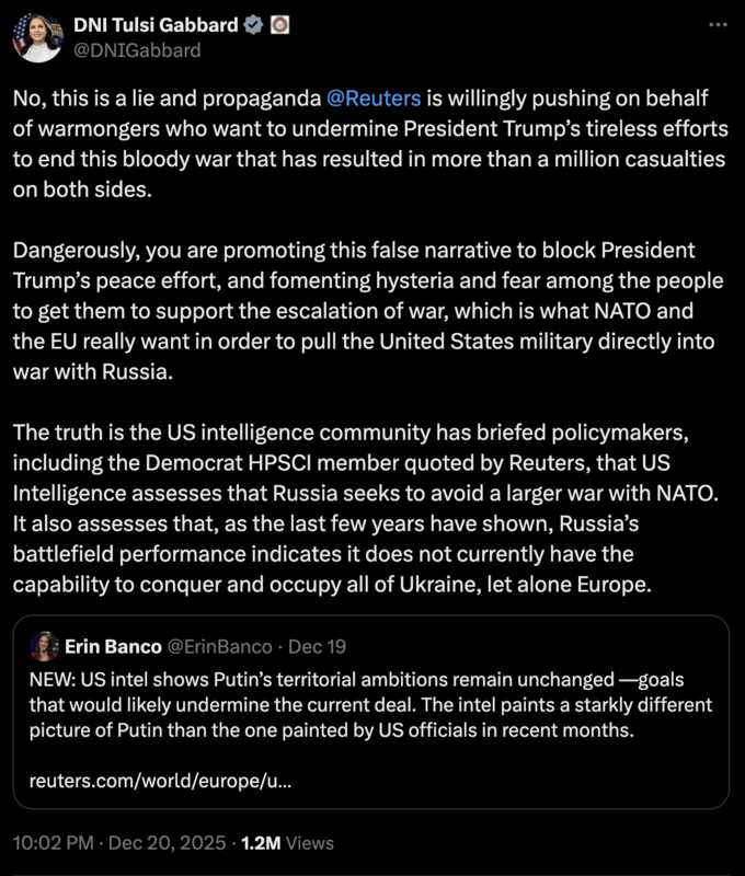 Tulsi hat vermutlich den gefährlichsten Job der Welt