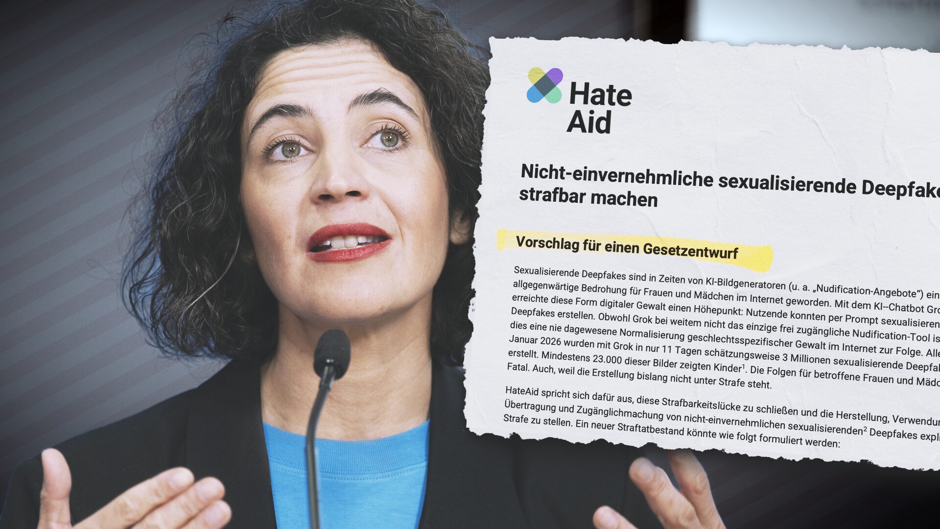 Drahtzieher der Deepfakes-Kampagne: HateAid lieferte Vorlage für Gesetzesentwurf des Justizministeriums - Apollo News Drahtzieher der Deepfakes-Kampagne: HateAid lieferte Vorlage für Gesetzesentwurf des Justizministeriums - Apollo News