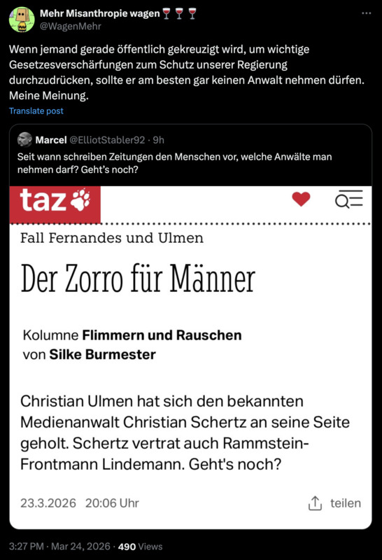 Hexenjäger mögen den Rechtsstaat nicht