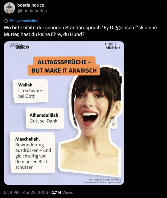 Der schöne Standardspruch