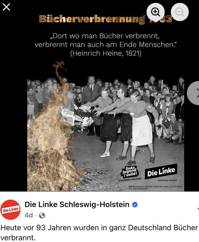 Facebook von Die Linke Schleswig Holstein