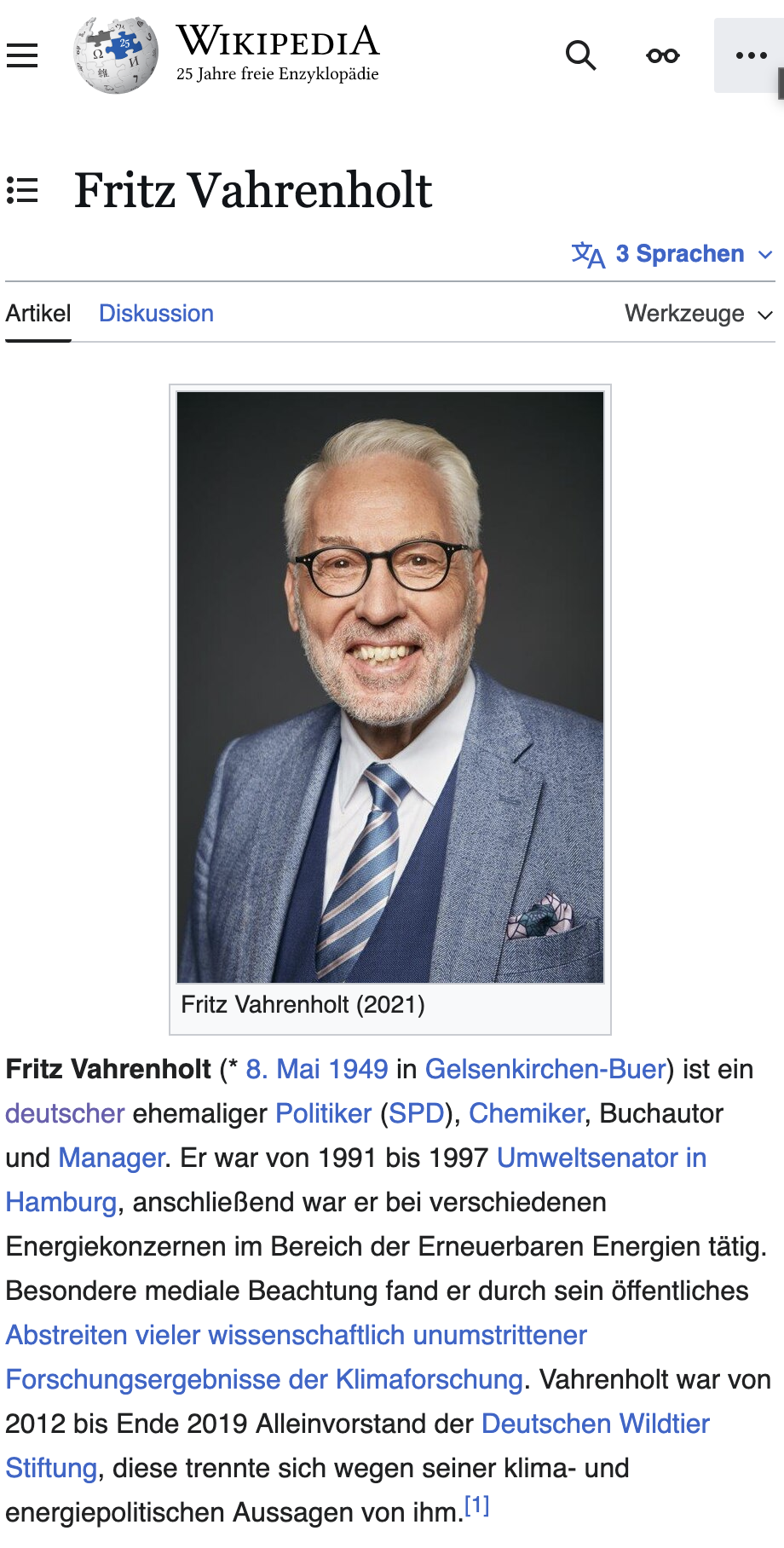 Das Abstreiten unumstrittener Ergebnisse