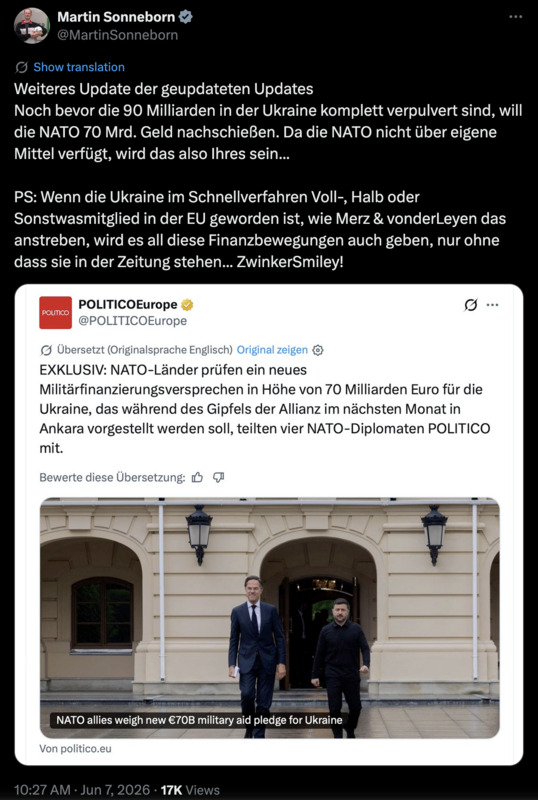 Weiteres Update der geupdateten Updates: Eure Kohle