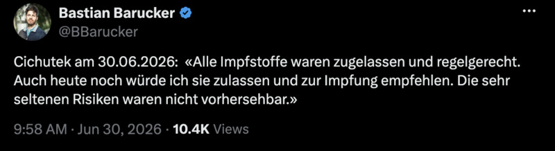 Zugelassen wird, was nich vorhersehbar ist – und das ist es auch hinterher nicht, nachdem es passiert ist, so das Paul-Unehrlich-Institut