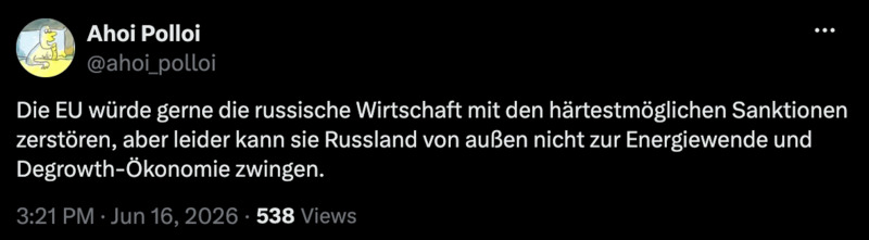 Die härtestmöglichen Sanktionen