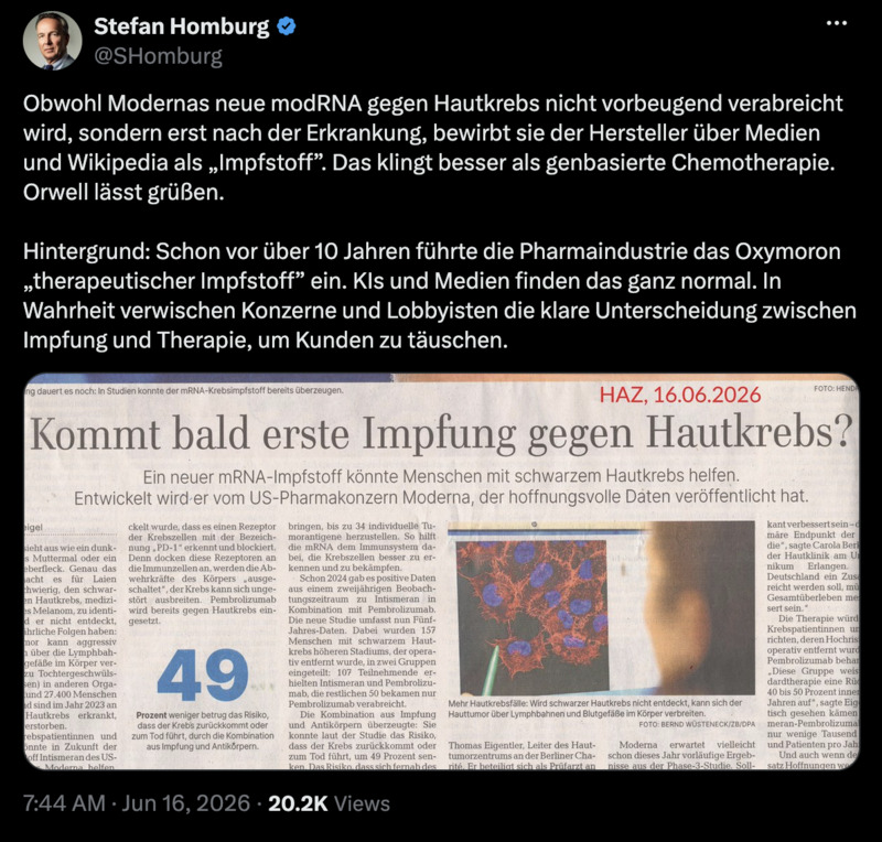 Wer sich freiwillig nochmals eine Gentherapie reinpfeift, dem ist sowieso nicht zu helfen