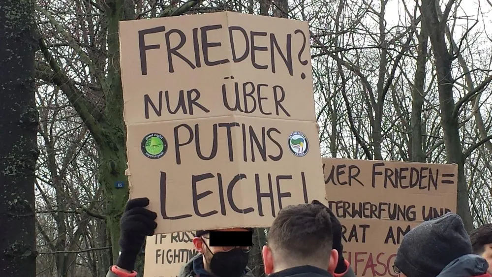 Wer mal auf einer Friedensdemo war, es gibt jetzt auch Kriegsdemos