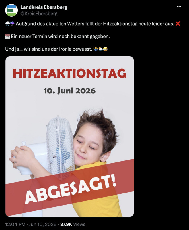 So ganz bewusst wohl noch nicht