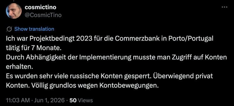 Besser in bar.