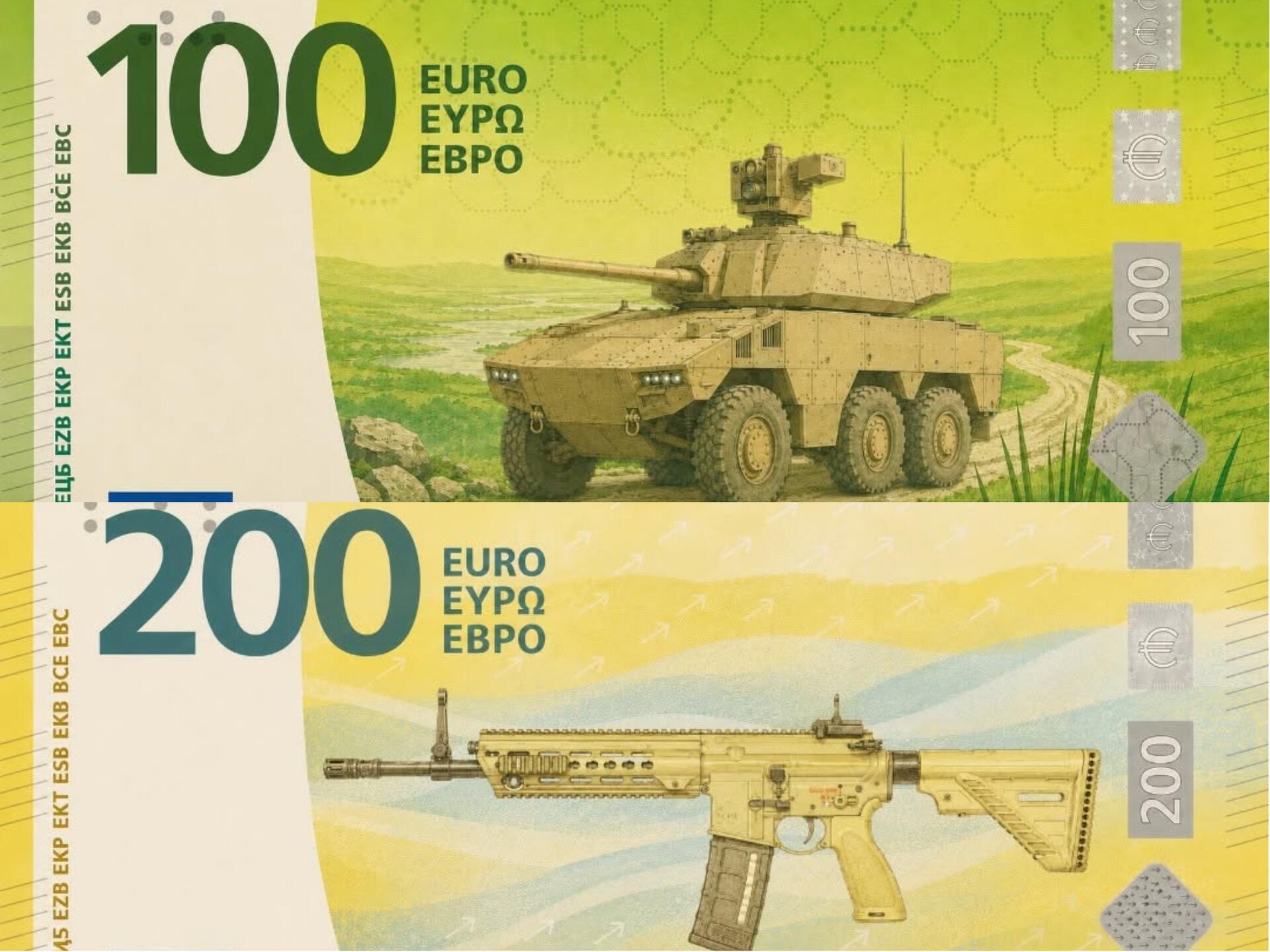 Das luxemburgische Kriegsministerium schlägt ehrliche Motive für die neuen Euro-Scheine vor