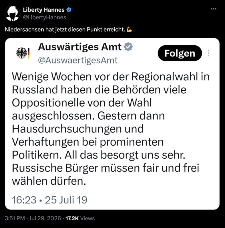 Niedersachsen hat jetzt diesen Punkt erreicht. 💪