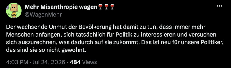Eine neue Situation