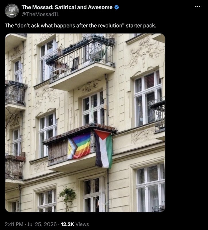 The “don’t ask what happens after the revolution” starter pack.