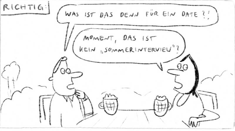 Falsch und richtig