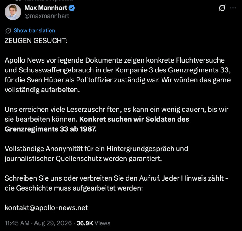Zeugen gesucht