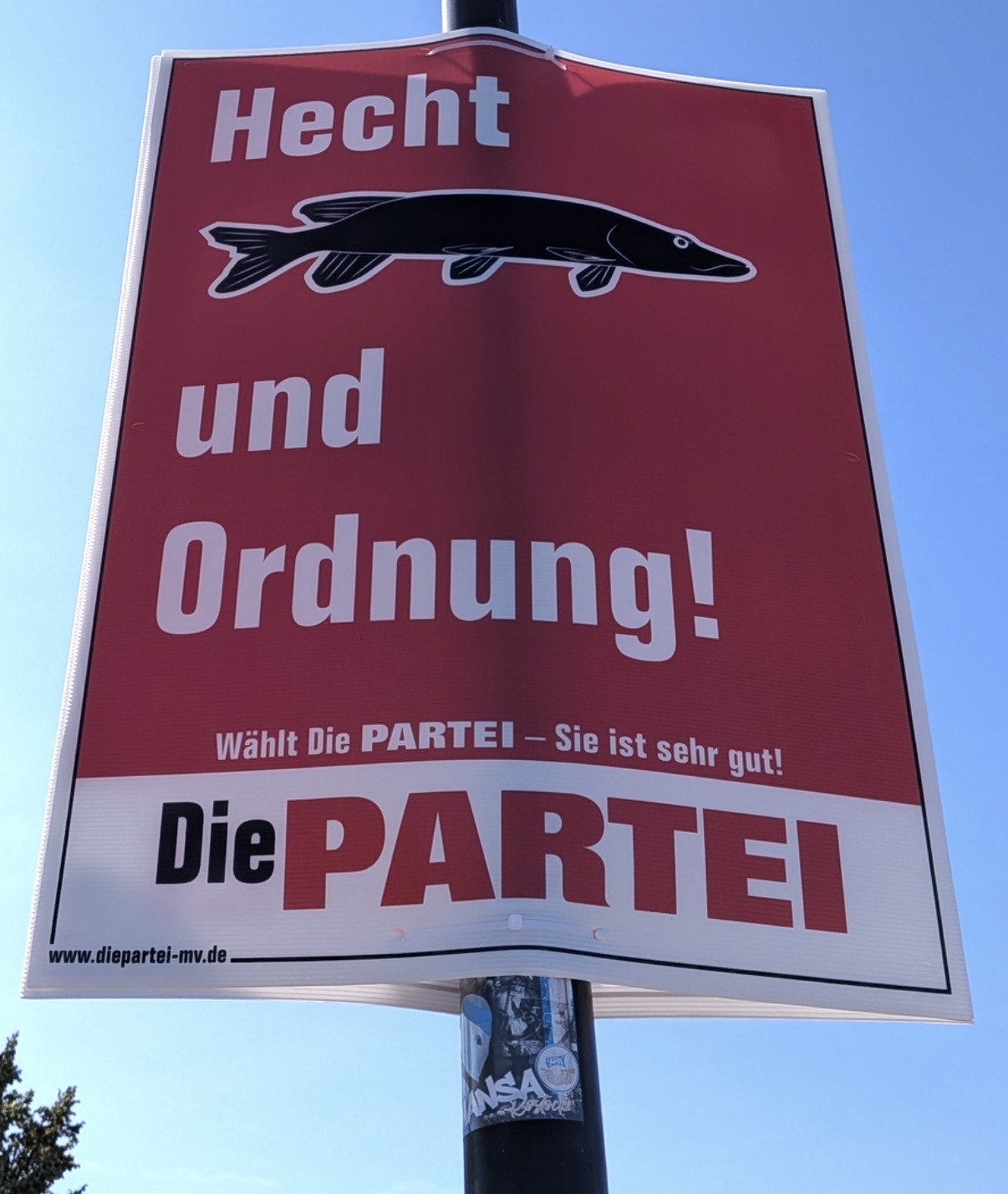 Manchmal wirken Walplakate etwas fishy