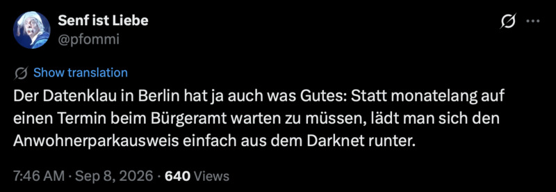 Mal pragmatisch gesehen