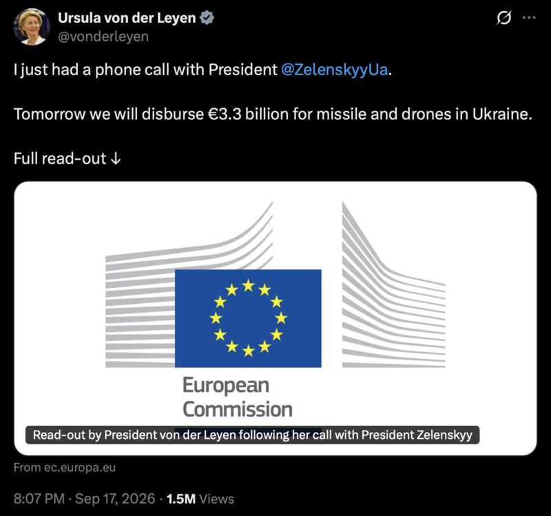 Hey, Ursel, schieb nochmal ein paar Milliarden Steuerkohle rüber – OK