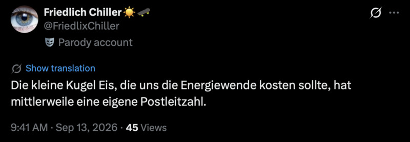 Die Kugel Eis