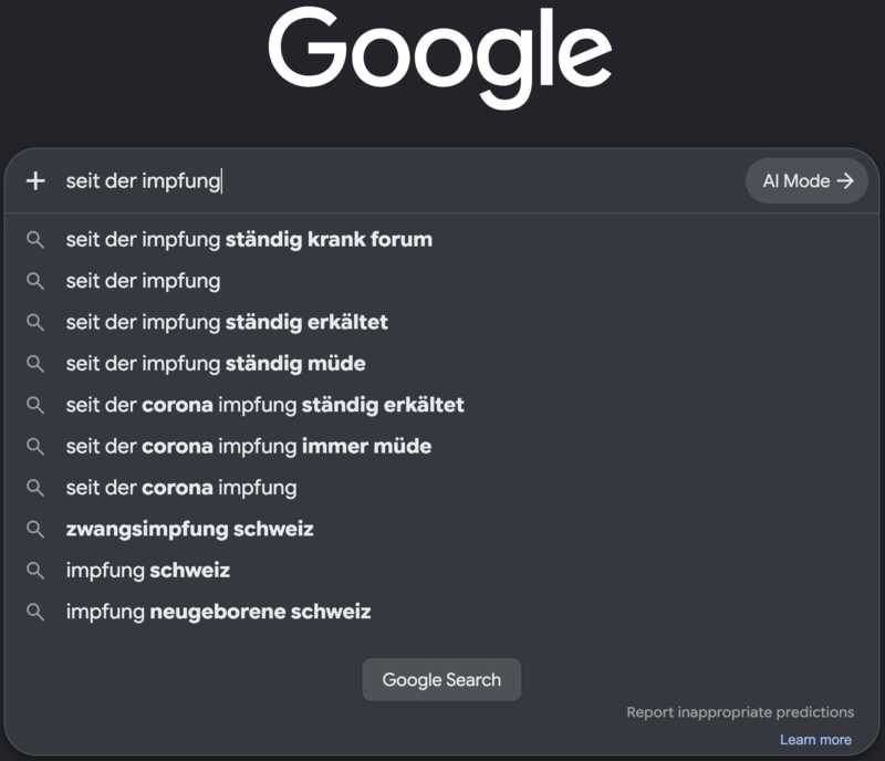 Seit der Impfung